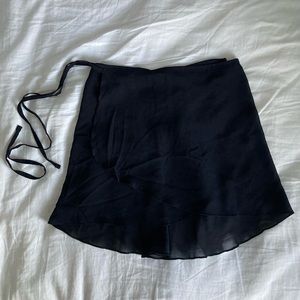 Gently Used Black Mirella Wrap Skirt